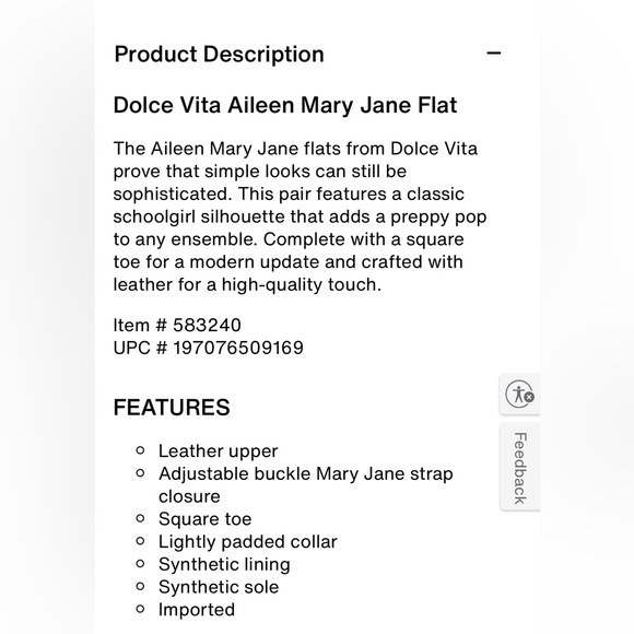 Dolce Vita Aileen black leather Mary Jane flats - Picture 9 of 9